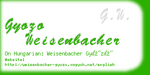 gyozo weisenbacher business card